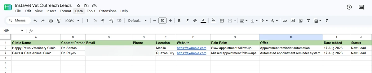Lead Follow-Up & Task Automation evidence: Structured Lead Source